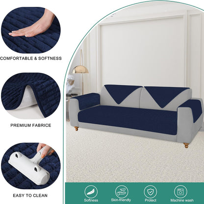Foxdecor Couch Arm Covers for Sofa Arm Chair Covers Set of 2