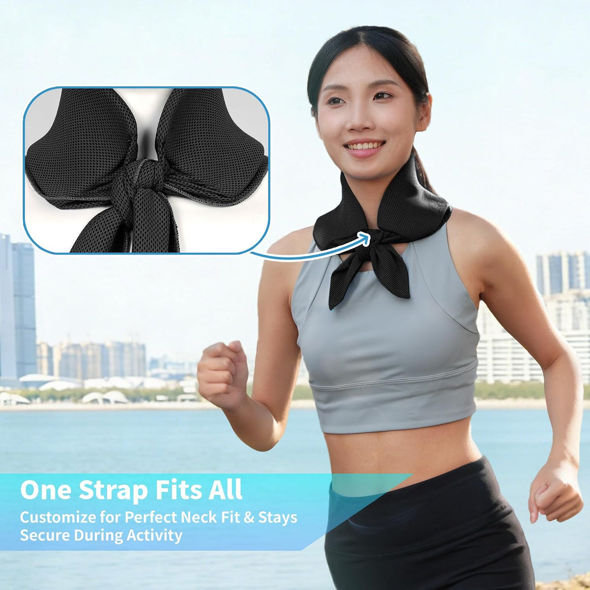 Widened Cooling Neck Wraps Long Lasting Neck Ice Pack Wrap