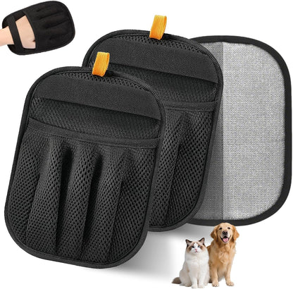 Electrostatic Pet Hair Remover Glove – Reusable Lint Roller Alternative for Furniture, Carpet & Clothes – Washable Dog & Cat Hair Brush with Strong Grip – No Sticky Refills Needed(1PCS)