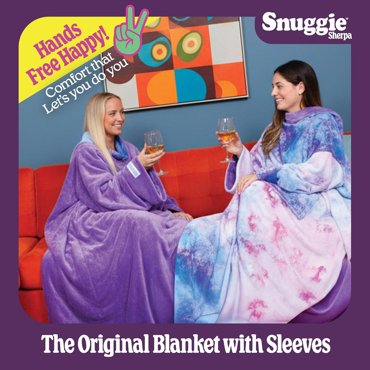 Snuggie The Original Wearable Blanket With Sleeves & Pockets | Cozy Oversized Throw for Adult Men & Women | One Size, 71x54