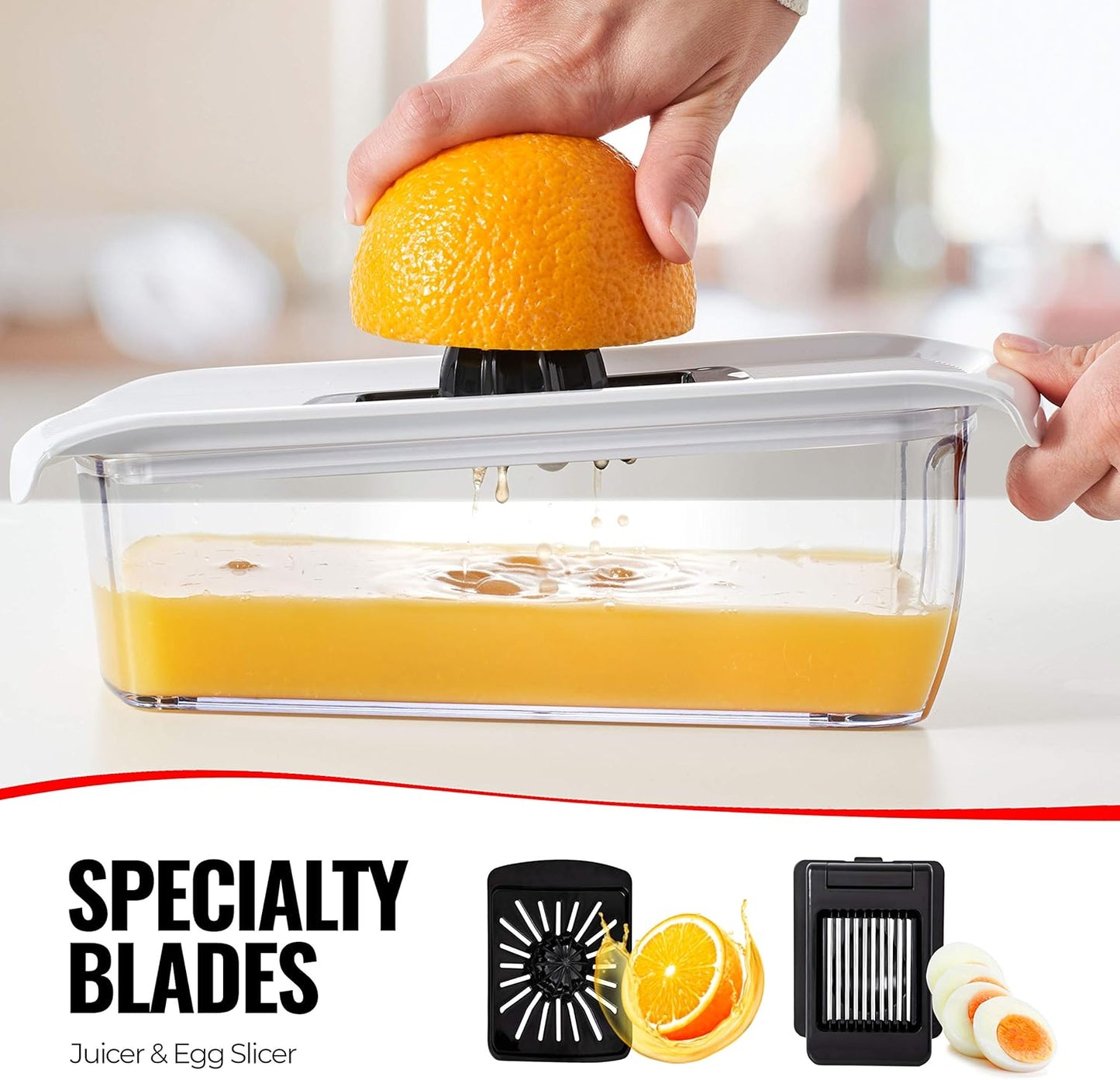 Fullstar Pro Mandoline Vegetable Slicer, Grater & Spiralizer with Container | 6 in 1 Fruit Cutter, Cheese Grater & Spiralizer with Safety Gloves, Stainless Steel Blades & Container (Black)