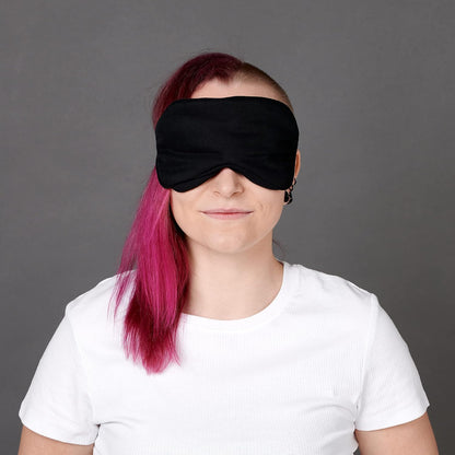 100% Bamboo Viscose Sleep Eye Mask - Dark Gray - Superior to Cotton - Light Blocking Travel Blindfold for Men & Women - Ultra-Soft & Comfortable with Adjustable Strap for Restful Sleep - by JoMo