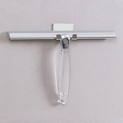 Shower Squeegee for Glass Doors, Squeegee for Shower Glass Door, Window and Car Glass, Mirrors - All-Purpose Stainless Steel Squeegee, 10 Inches and Black