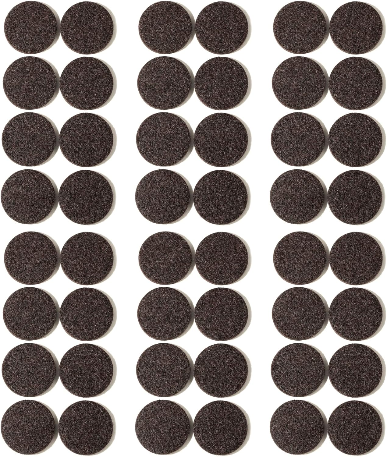Felt Pads Small 3/8" Felt Pads for Cabinet Doors Bumpers, Cabinet Cushion Dots Felt Cabinet Door Stops, Self Adhesive Thick Bumper Pads to Protect Surfaces -Anti Scratch 234 Pcs Round Brown