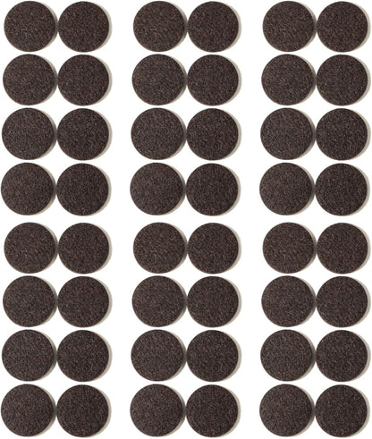 Felt Pads Small 3/8" Felt Pads for Cabinet Doors Bumpers, Cabinet Cushion Dots Felt Cabinet Door Stops, Self Adhesive Thick Bumper Pads to Protect Surfaces -Anti Scratch 234 Pcs Round Brown