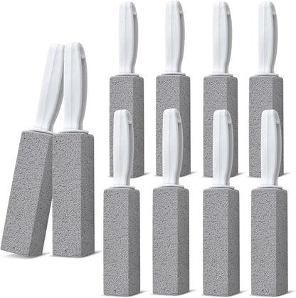 Emycool Pumice Stone Toilet Bowl Cleaner, 12 Pack Toilet Pumice Stone with Handle for Toilet Cleaning, Bathtubs, Sinks, Swimming Pools, Grills