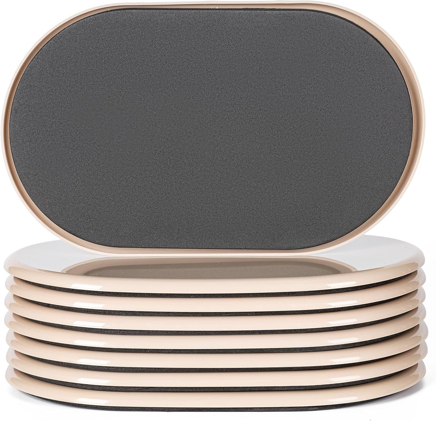 Furniture Sliders, 8 Pcs 3 1/2'' Furniture Sliders Pads for Hardwood Floors, Chair Legs Floors Protectors, Reusable Round Glides Glider, Heavy Duty Furniture Movers Sliders | Chair Legs Floors Protectors, Reusable Round Glides Glider, Heavy Duty