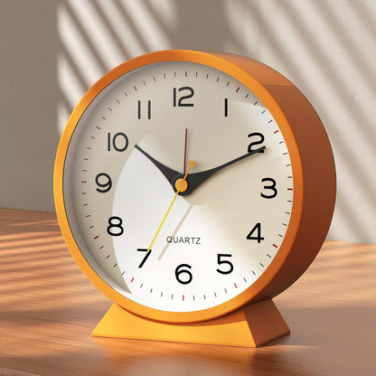 AYRELY® 4.5" Analog Alarm Clock, Small Retro Desk Clock and Table Clock