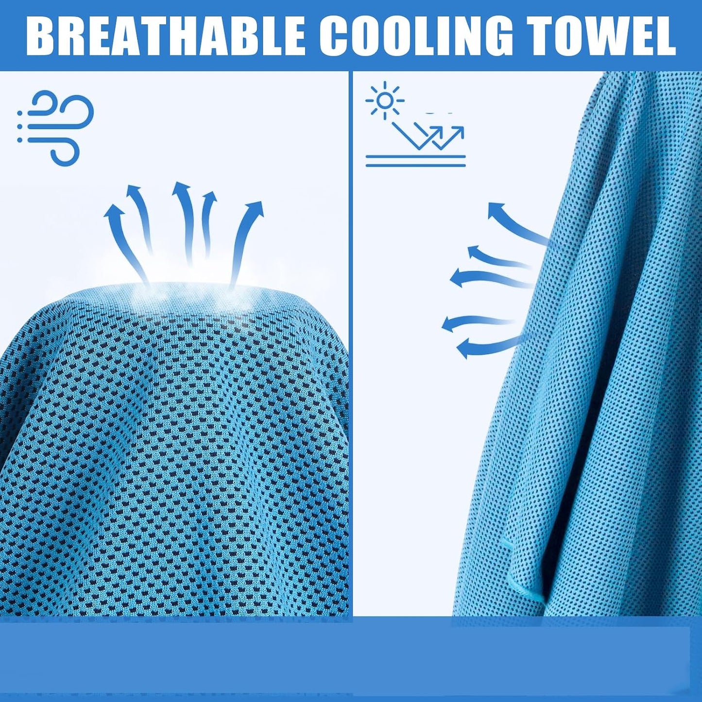 4 Pack Cooling Towels Wrap for Neck Face,Ice Cold Towel Rags Quick Dry for Gym Fitness Yoga Tennis Cycling Running Hiking Workout Sweat(Multicolor-02)