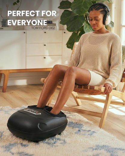 CILI Shiatsu Foot Massager with Heat and Compression, Kneading, Rolling,Electric Feet Massager for Plantar Fasciitis, Neuropathy, Feet Heater, Foot Warmer for Women, Size Up to 14"