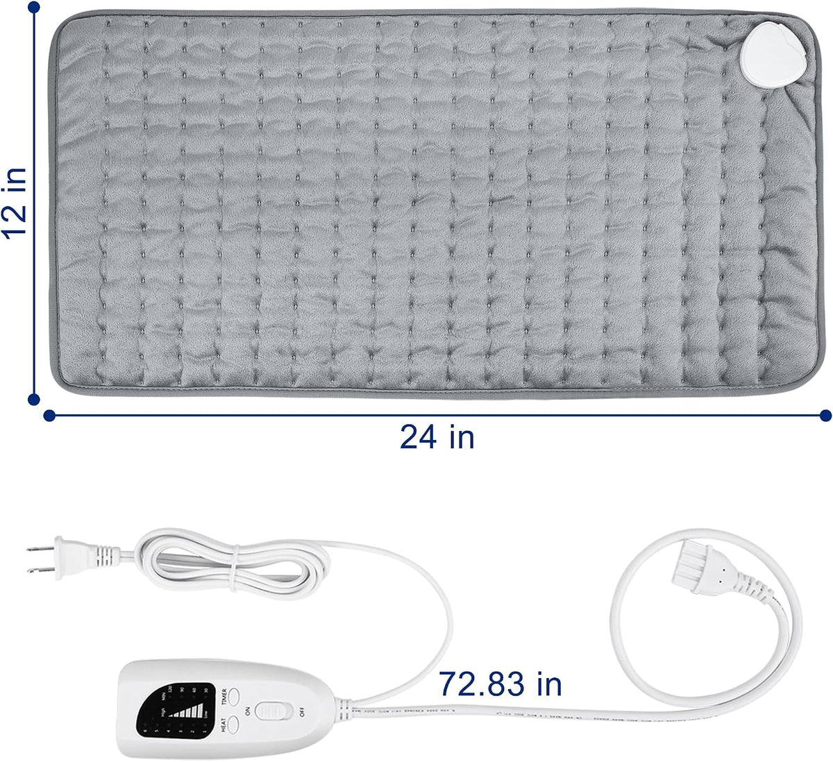Electric Heating pad for Back Neck Shoulder Knee Arms Legs- Electric Heat Pads with 6 Heat Settings & Auto Shut Off Heat Heating Pad for Birthday Mother Father Girl Men Women