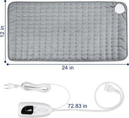 Electric Heating pad for Back Neck Shoulder Knee Arms Legs- Electric Heat Pads with 6 Heat Settings & Auto Shut Off Heat Heating Pad for Birthday Mother Father Girl Men Women