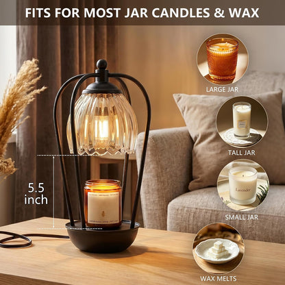 Candle Warmer Lamp with Timer and Wireless Remote Control