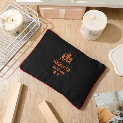 Healeved Microwavable Heating Pad Heat Pad Waist Warmer Coarse Salt Hot Compress Pack Heat Therapy Cushion Microwave Heating Pad for Neck and Shoulders and Back Waist