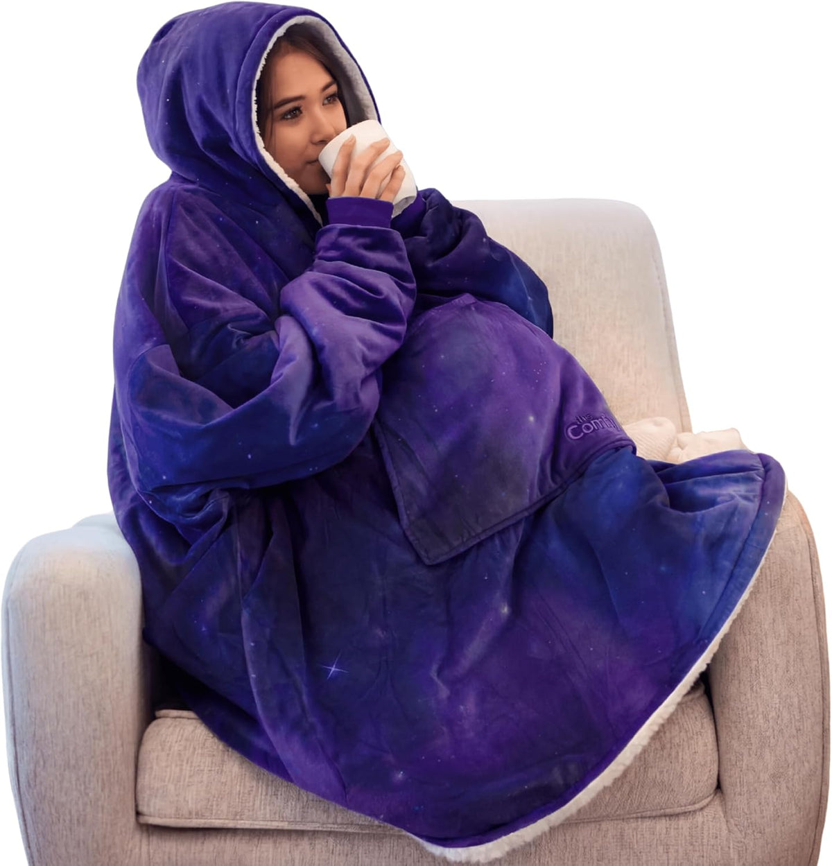 THE COMFY Original | Shark Tank | Patented | Sherpa Wearable Blanket Hoodie