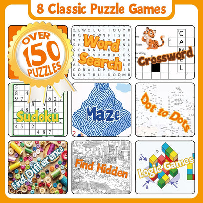 Elfew 4 Pack Activity Book for Adults, Puzzles Books for Seniors