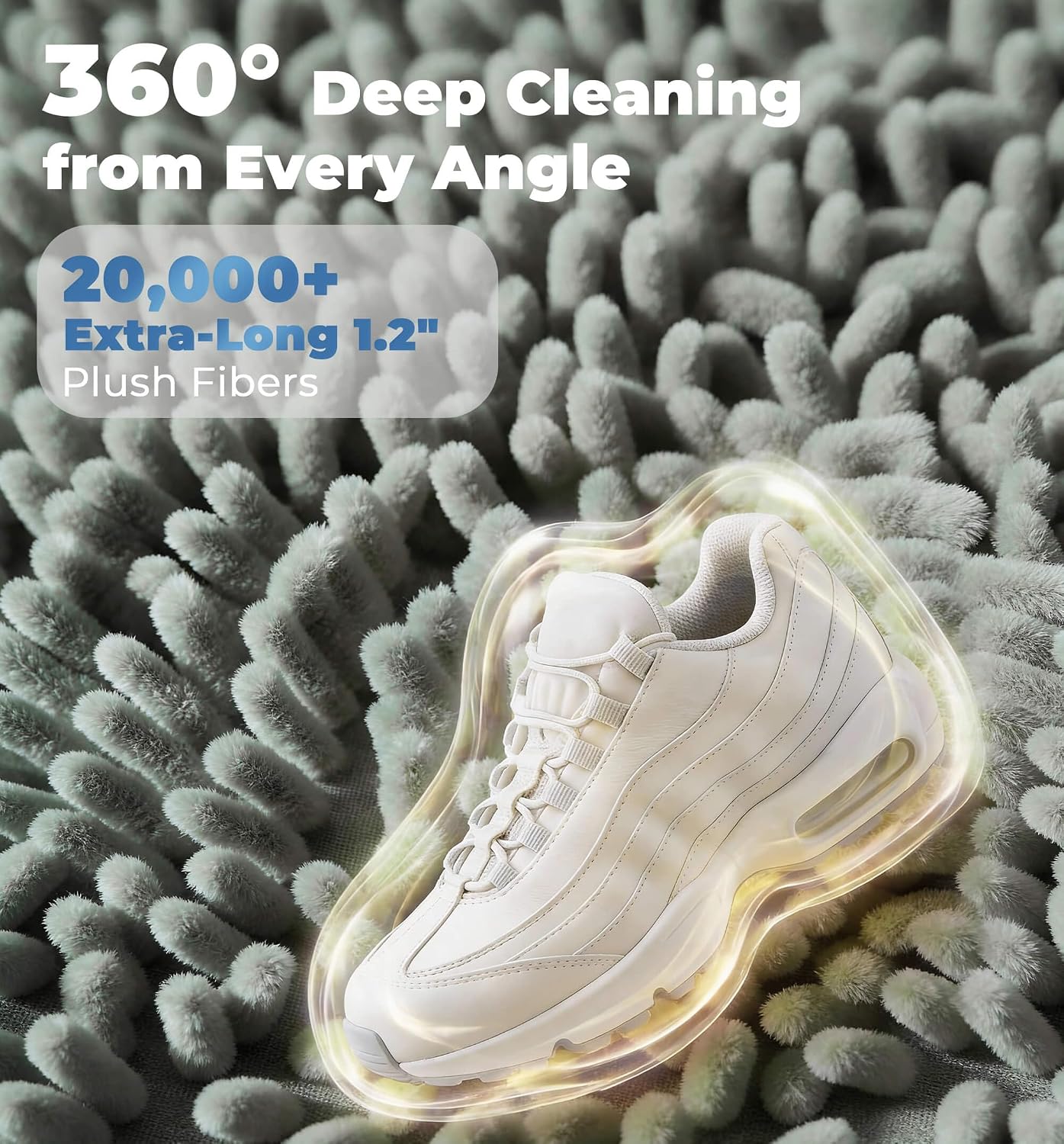 Shoe Washing Machine Bag 2-Pack, Reusable Heavy Duty Laundry Bag - 360° Deep Clean for Sneakers, Tennis Shoes in Washer & Dryer, Prevents Deformation, Yellow