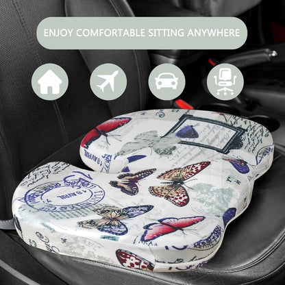Tailbone Pain Relief Cushion, Memory Foam Seat Cushion for Coccyx Sciatica Pain Pressure Relief Office Desk Chair