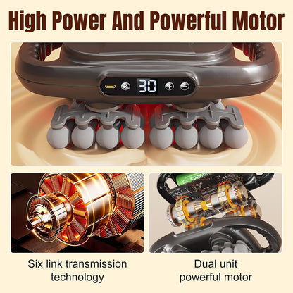 42Head Massage Gun Pain Relief Deep Tissue,Percussion Back Massager | 9 Modes & 9 Intensities, red light therapy, heat back massager, quite, muslce massager, for Back Neck Shoulder Legs