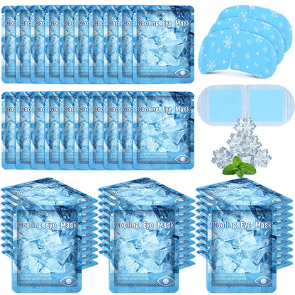 Newcotte 18 Pack Cooling Gel Eye Masks Mint Scented Hydrogel Patches