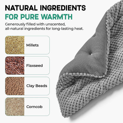 My Heating Pad Microwave Heating Pad - Moist Microwavable Heating Pads for Joints and Muscles Relief - Microwave Hot Pack Heat Pad for Cramps - Chilled or Heated Pad Therapy - Purple Unscented