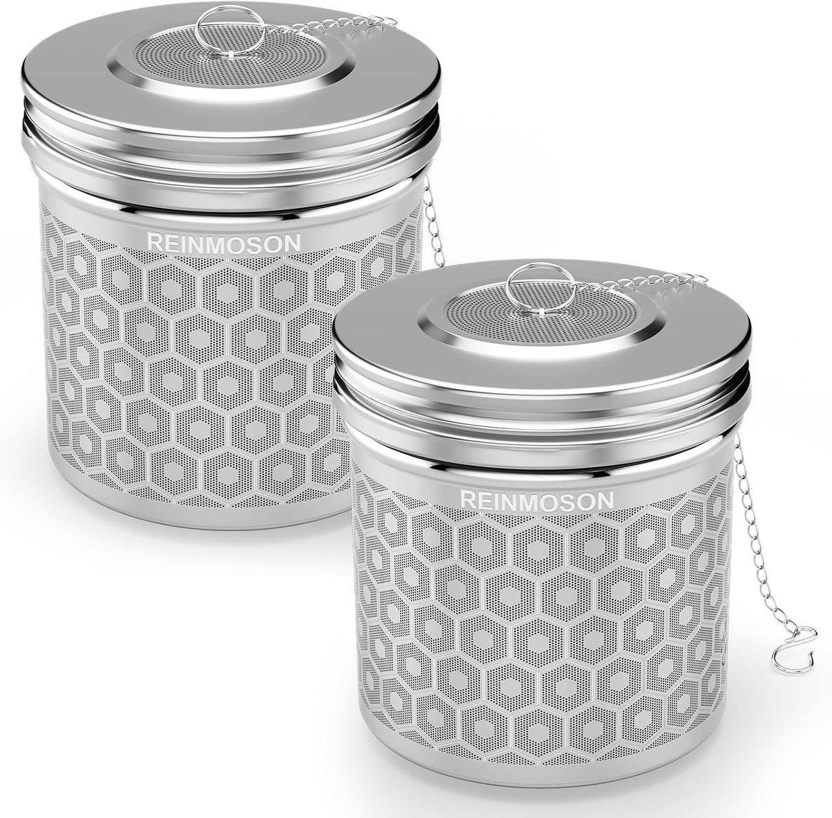 Reinmoson Mini Tea Strainer for Loose Tea Fine Mesh Tea Infuser 1.2”x2.2”