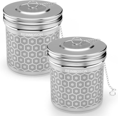 Reinmoson Mini Tea Strainer for Loose Tea Fine Mesh Tea Infuser 1.2”x2.2”