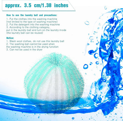Blulu 18 Pieces Pet Hair Remover for Laundry, Classic Color | Reusable Washing Machine Hair Catcher Pet Dog Cat Fur Catcher Lint Remover from Laundry