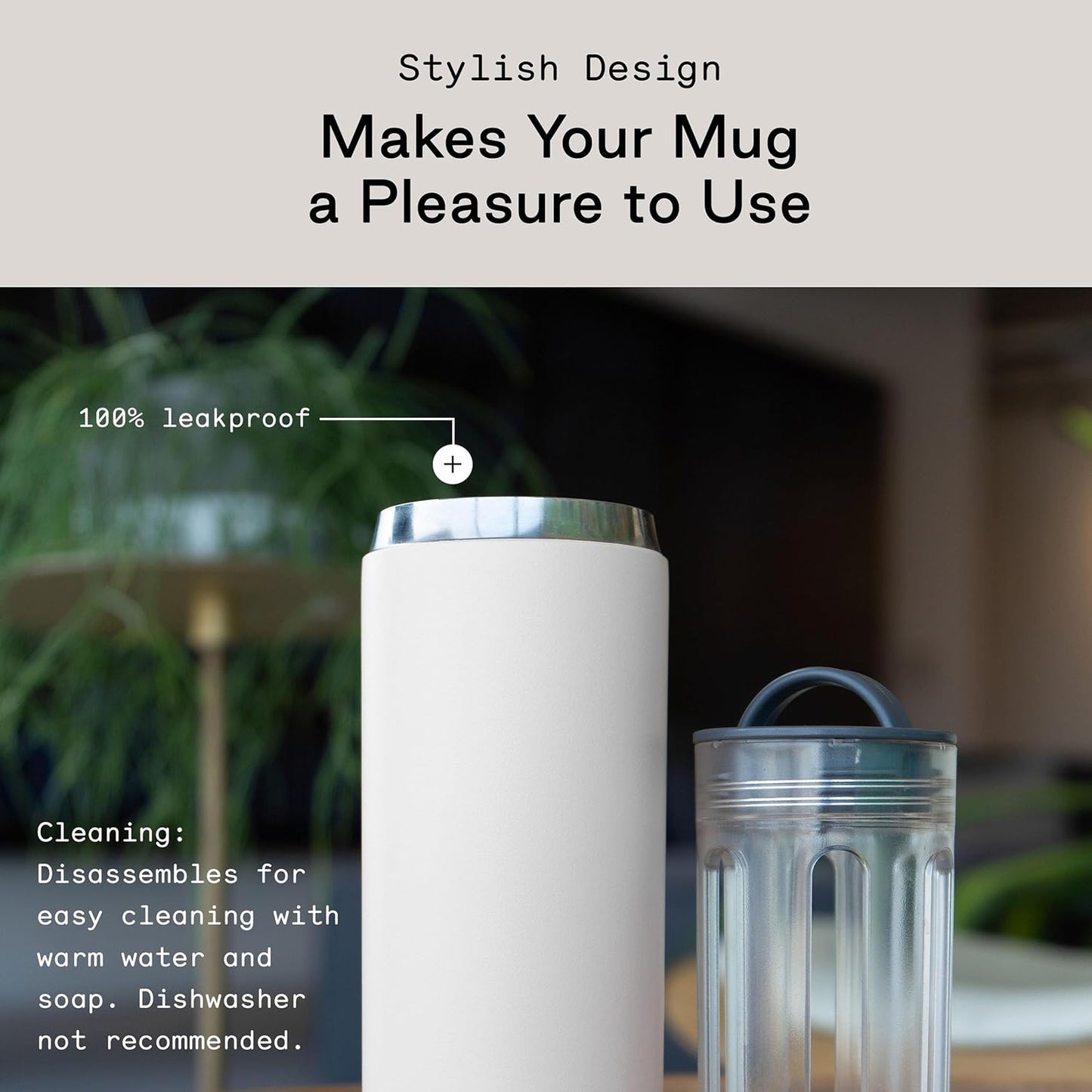 Firebelly Tea, Travel Tea Infuser Mug with Strainer, Insulated Tumbler for Loose Leaf Tea or Coffee, Leakproof Bottle for Hot or Iced Drinks, Stainless Steel Thermos with Lid, Salmon
