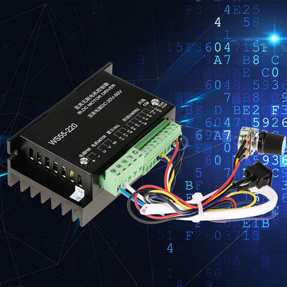 Motor Driver Controller,WS55-220 DC 48V 500W CNC Brushless Spindle BLDC Motor Driver Controller with Overvoltage , OverCurrent