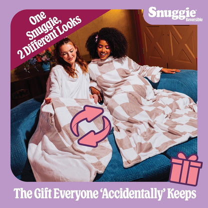 Snuggie The Original Wearable Blanket With Sleeves & Pockets | Cozy Oversized Throw for Adult Men & Women | One Size, 71x54