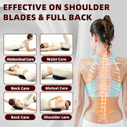 Trigger Point Back Massager, 22 Node Shoulder Blade Release Tool | 22 pressure nodes, curved ergonomic design, adjustable bodyweight pressure, for neck shoulders upper back hips and legs