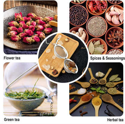 Tea Steeper for Loose Tea 2pcs NSTaygate Tea Infuser with Charm Handmade Cute Butterfly BFF Pendant, Tea Strainers for Loose Tea 304 Stainless Steel Tea Ball for Brew Tea