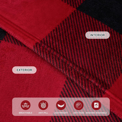 IFNOW Fleece Wearable Blanket with Sleeves, Oversized Snuggle Robe