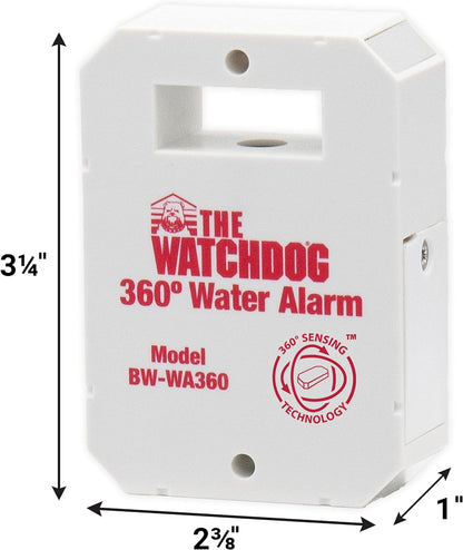 The Basement Watchdog Compact 110 dB Water Alarm w/360° Sensing Technology (BW-WA360) | 110 dB, 360Â° Sensing Technology, BW-WA360