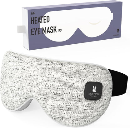 Silk Cordless Heated Eye Mask, Fast Heat Electric Warm Compress for Dry Eye