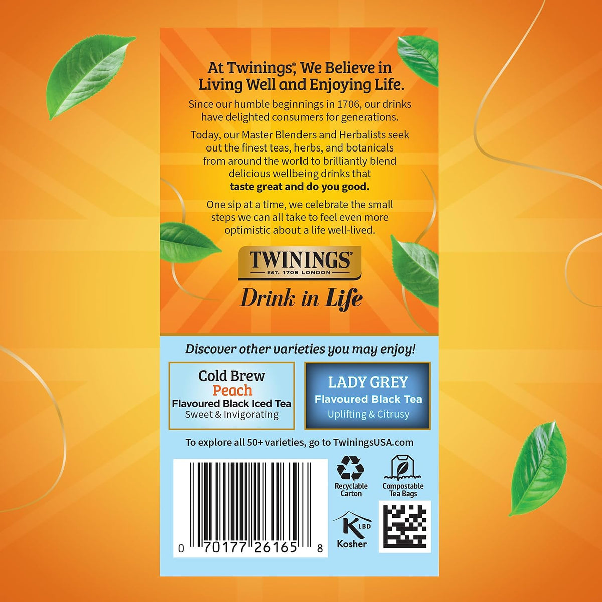 Twinings Strawberry & Raspberry Herbal Iced Tea, 72 Oversized Tea Bags, Makes 18 Pitchers or 144 Servings, Unsweetened, Naturally Caffeine-Free, (Pack of 1)