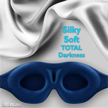 Eye Mask for Sleeping Women and Men, Eye Covers for Sleeping, Eye Mask Sleep Blind Fold Cover, Comfortable Cooling Padded Memory Foam Airplane 3D Blindfold Night Masks (Slumber Blue)