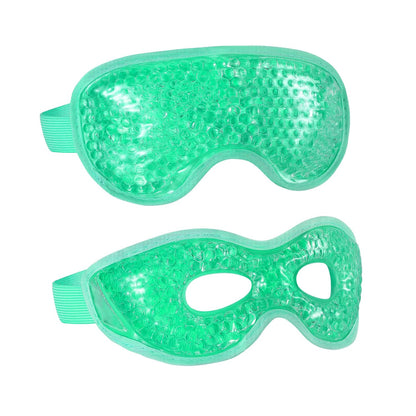 2PCS Gel Eye Mask Reusable Cold Therapy Gel Bead Eye Mask for Puffiness/Dark Circles/Eye Bags/Dry Eyes/Headaches/Migraines/Stress Relief (Blue)