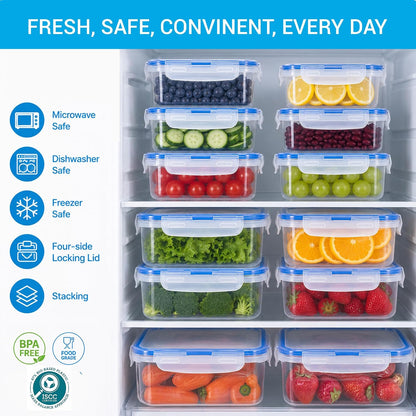 LOCK & LOCK Rectangular Food Container, Tall, 9.6-Cup, 78-Fluid Ounces
