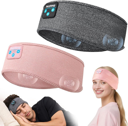 Perytong 2 Pack Sleep Headphones, Sleeping Headphones | Bluetooth Headband with Ultra-Thin HD Stereo Speaker, Wireless Headphone for Sports, Insomnia, Yoga, Air Travel, Meditation