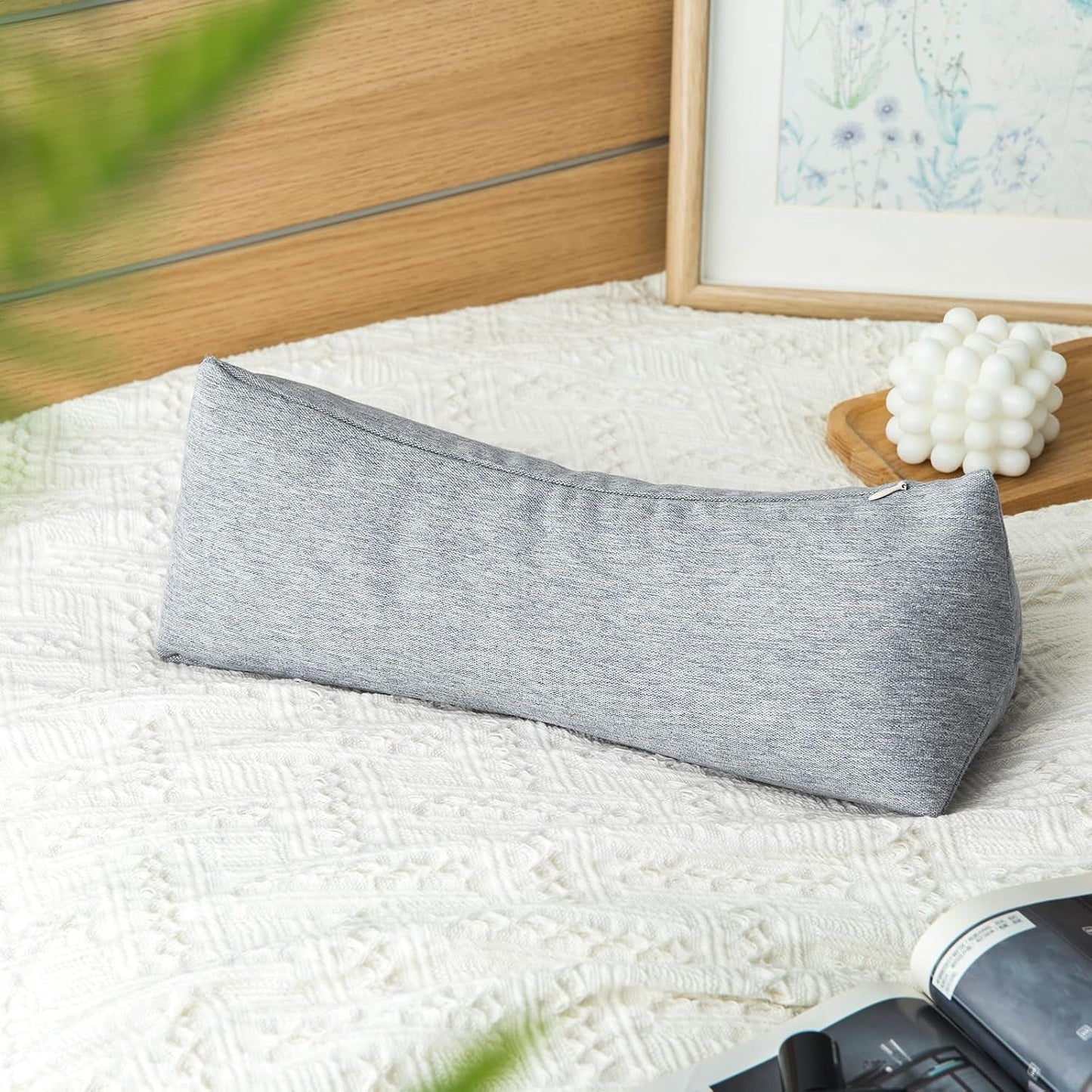 Buckwheat Neck Support Pillow Cervical Neck Cylinder Bolster Pillow,Buckwheat Hulls Adjustable Roll Pillow,Neck Pain Relief for Back and Side Sleepers Round Pillows for Lunch Break beige, 6*15 inch