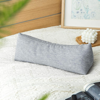 Buckwheat Neck Support Pillow Cervical Neck Cylinder Bolster Pillow,Buckwheat Hulls Adjustable Roll Pillow,Neck Pain Relief for Back and Side Sleepers Round Pillows for Lunch Break beige, 6*15 inch