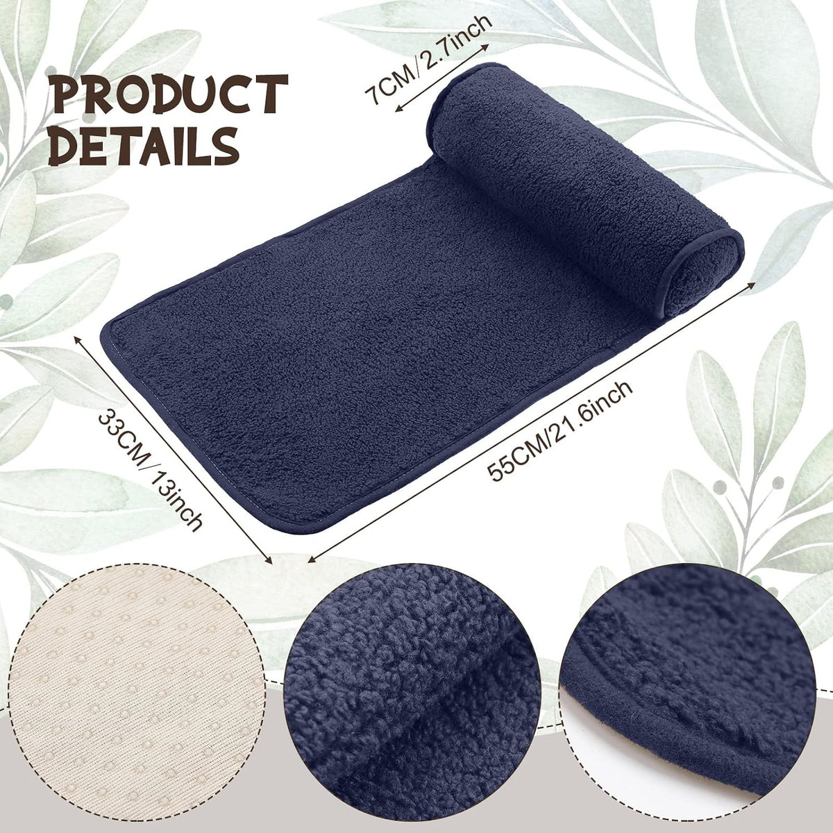 Weysat Head Neck Pillow for Recliner Chair Head Rest Roll, Gray