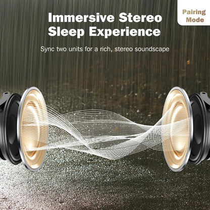 White Noise Machine | Paussion Long-Lasting Fast Charging Portable Travel Mini Sound Machine with 25 Soothing Sounds for Adults, Kids, and Babies | Auto Timer, Travel, Sleep, Baby, Fan - White