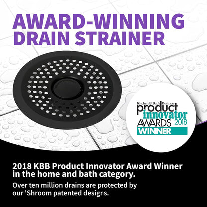 ShowerShroom SHSULT755 Ultra Revolutionary Shower Hair Catcher Drain Protector, No Size, Stainless