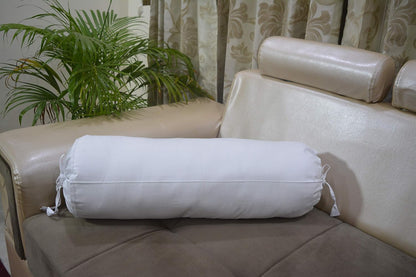 Saffron HANDICRAFTS Cotton 240TC - Bolster Cover Full Round Removable Cover for Neck Roll, Leg Rest,Yoga Practice, Meditation, Bed Sofa Couch (Teal Blue, 8"x24"(20 cm x 60 cm))