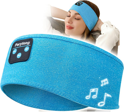 Perytong Sleep Headphones Wireless, Bluetooth Sports Headband Headphones with Ultra-Thin HD Stereo Speakers Perfect for Sleeping,Workout,Jogging,Yoga,Insomnia, Air Travel, Meditation (Grey)