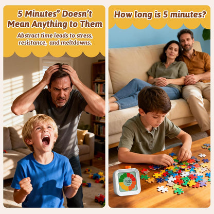EooCoo School Supplies for Kids Visual Timer for ADHD & Autism, Digital Countdown Timer with Smiley Face-Style Visual Time Progress, Easy Time Management Tool, Classroom Learning & Home Daily Routines