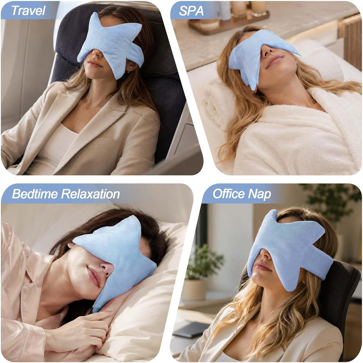 SPRING SEAON Microwavable Sinus Mask,Warm Cold Compress Eye Mask